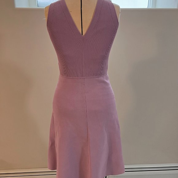 Lavender/Dusty Pink Ribbed Dress, Size Small - Picture 3 of 4